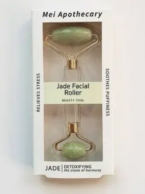 Mei Apothecary Jade Facial Roller Beauty Tool - 1ct